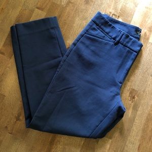 Navy slim fit ankle pants